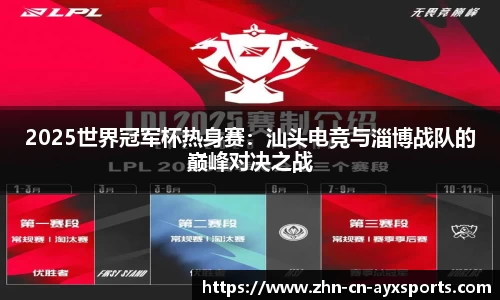 2025世界冠军杯热身赛：汕头电竞与淄博战队的巅峰对决之战